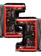 Oracle Lighting Dynamic ColorSHIFT Pre-Assembled Headlights Black Edition Ford F-250 | 350 Super Duty 2017-2019                                     - 8203-332 - Image 9