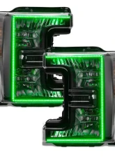 Oracle Lighting Dynamic ColorSHIFT Pre-Assembled Headlights Black Edition Ford F-250 | 350 Super Duty 2017-2019                                     - 8203-332 - Image 11