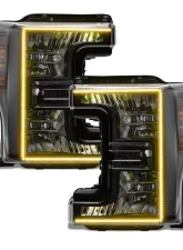 Oracle Lighting Dynamic ColorSHIFT Pre-Assembled Headlights Black Edition Ford F-250 | 350 Super Duty 2017-2019                                     - 8203-332 - Image 12