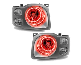Oracle Lighting Pre-Assembled Halo Headlights Red Color SMD HL Nissan Xterra SE 2002-2004