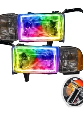 Oracle Lighting Pre-Assembled Halo Headlights ColorSHIFT w/ RF Controller SMD HL Dodge Ram 1500 | 2500 | 3500 1994-2002                                     - 8167-330 - Image 14