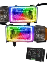 Oracle Lighting Pre-Assembled Halo Headlights ColorSHIFT w/ 2.0 Controller SMD HL Dodge Ram 1500 | 2500 | 3500 1994-2002                                     - 8167-333 - Image 14