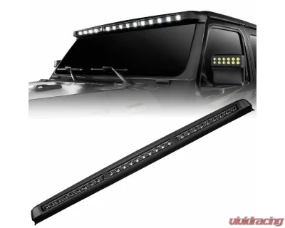Oracle Lighting Integrated Windshield Roof LED Light Bar System Jeep Wrangler JL | Gladiator JT - 5917-023