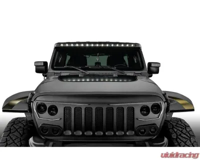 Oracle Lighting Integrated Windshield Roof LED Light Bar System Jeep Wrangler JL | Gladiator JT - 5917-023