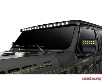 Oracle Lighting Integrated Windshield Roof LED Light Bar System Jeep Wrangler JL | Gladiator JT - 5917-023
