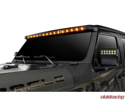 Oracle Lighting Integrated Windshield Roof LED Light Bar System Jeep Wrangler JL | Gladiator JT - 5917-023