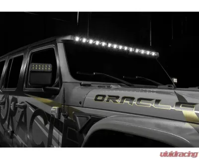 Oracle Lighting Integrated Windshield Roof LED Light Bar System Jeep Wrangler JL | Gladiator JT - 5917-023