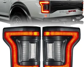 Oracle Lighting "Black Series" Flush Style LED Tail Lights Ford F-150 2015-2020