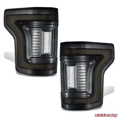 Oracle Lighting "Black Series" Flush Style LED Tail Lights Ford F-150 2015-2020 - 5913-504-T