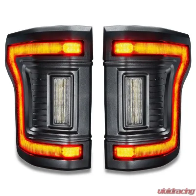 Oracle Lighting "Black Series" Flush Style LED Tail Lights Ford F-150 2015-2020 - 5913-504-T