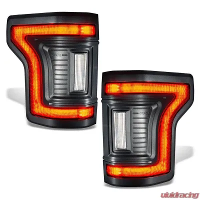 Oracle Lighting "Black Series" Flush Style LED Tail Lights Ford F-150 2015-2020 - 5913-504-T