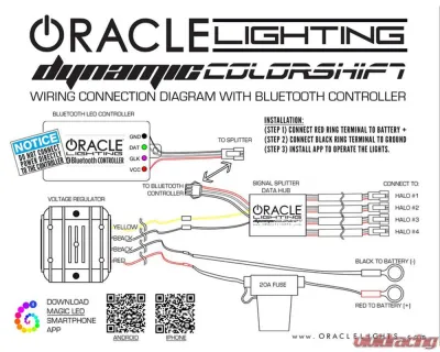 Oracle Lighting Dynamic ColorSHIFT RGB+A Headlight DRL Kit Toyota Tacoma 2016-2023 - 1278-332