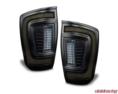 Oracle Lighting Tinted Lens Black Series Flush Style LED Tail Lights Toyota Tacoma Gen 3 2016-2023 - 5911-504-T