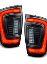 Oracle Lighting Tinted Lens Black Series Flush Style LED Tail Lights Toyota Tacoma Gen 3 2016-2023                                     - 5911-504-T - Image 2