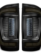 Oracle Lighting Tinted Lens Black Series Flush Style LED Tail Lights Toyota Tacoma Gen 3 2016-2023                                     - 5911-504-T - Image 3