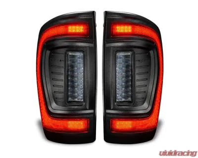 Oracle Lighting Tinted Lens Black Series Flush Style LED Tail Lights Toyota Tacoma Gen 3 2016-2023 - 5911-504-T