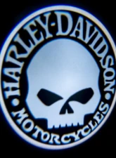 Oracle Lighting Harley Davidson Skull GOBO LED Door Light Projectors                                     - 3211-504 - Image 11