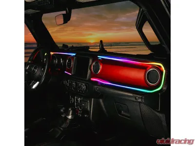 Oracle Lighting Dynamic ColorSHIFT LED Dash Strip Kit  Jeep Wrangler JL | Gladiator JT 2018-2023 - 4236-332