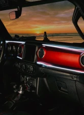 Oracle Lighting Dynamic ColorSHIFT LED Dash Strip Kit  Jeep Wrangler JL | Gladiator JT 2018-2023                                     - 4236-332 - Image 7