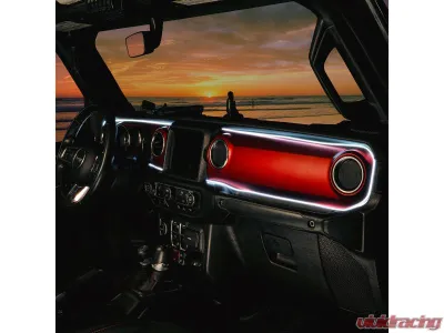 Oracle Lighting Dynamic ColorSHIFT LED Dash Strip Kit  Jeep Wrangler JL | Gladiator JT 2018-2023 - 4236-332