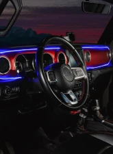 Oracle Lighting Dynamic ColorSHIFT LED Dash Strip Kit  Jeep Wrangler JL | Gladiator JT 2018-2023                                     - 4236-332 - Image 8