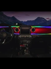 Oracle Lighting Dynamic ColorSHIFT LED Dash Strip Kit  Jeep Wrangler JL | Gladiator JT 2018-2023                                     - 4236-332 - Image 10