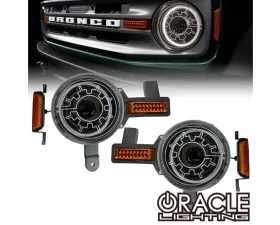 Oracle Lighting Oculus Bi-LED Projector Headlights With Heated Lens Ford Bronco 2021+