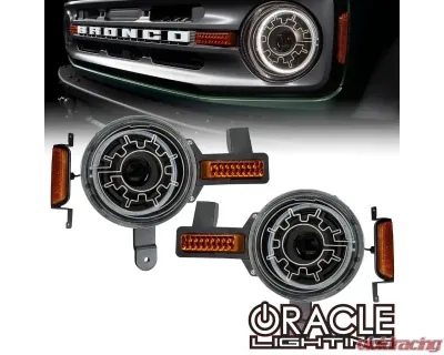 Oracle Lighting Oculus Bi-LED Projector Headlights With Heated Lens Ford Bronco 2021+ - 5886-111