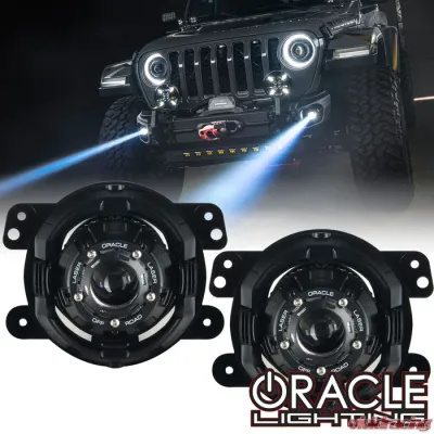 Oracle Lighting 15W Off-Road Laser Fog Lights Jeep Wrangler JK | JL | Gladiator JT 2007-2025 - 5930-001