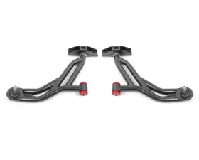 BMR Suspension Black Hammertone Non-Adjustable Lower A-arms w/ 19mm Standard Height Ball Joints Ford Mustang 2010-2014