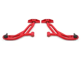 BMR Suspension Red Non-Adjustable Lower A-arms w/ 19mm Standard Height Ball Joints Ford Mustang 2010-2014