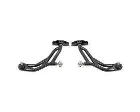 BMR Suspension Black Hammertone Adjustable Lower A-arms w/ 19mm Standard Height Ball Joints Ford Mustang 2010-2014