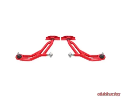 BMR Suspension Black Hammertone Adjustable Lower A-arms w/ 19mm Standard Height Ball Joints Ford Mustang 2010-2014 - AA755H