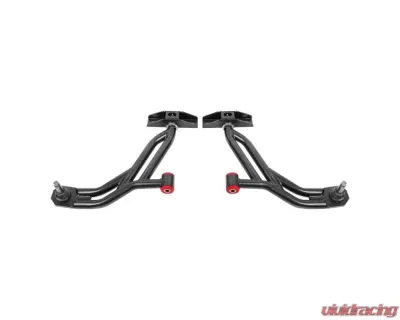 BMR Suspension Black Hammertone Non-Adjustable Lower A-arms w/ 19mm Tall Ball Joints Ford Mustang 2010-2014 - AA756H