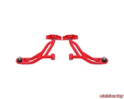 BMR Suspension Red Non-Adjustable Lower A-arms w/ 19mm Tall Ball Joints Ford Mustang 2010-2014 - AA756R