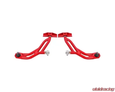 BMR Suspension Red Adjustable Lower A-arms w/ 19mm Tall Ball Joints Ford Mustang 2010-2014 - AA757R
