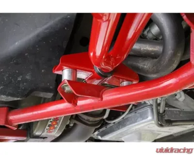 BMR Suspension Black Hammertone Adjustable Lower A-arms w/ 19mm Tall Ball Joints Ford Mustang 2010-2014 - AA757H