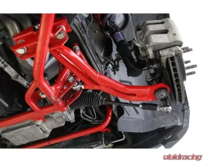 BMR Suspension Black Hammertone Adjustable Lower A-arms w/ 19mm Tall Ball Joints Ford Mustang 2010-2014 - AA757H