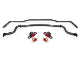 BMR Suspension Front and Rear Sway Bar Kit with Bushings Black Hammertone Ford Mustang 2015-2022