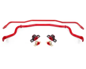 BMR Suspension Front and Rear Sway Bar Kit with Bushings Red Ford Mustang 2015-2022