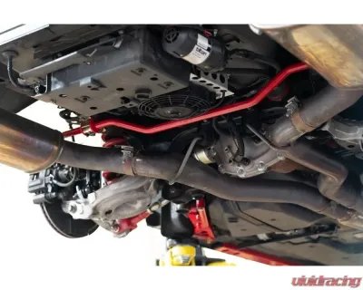 BMR Suspension Front and Rear Sway Bar Kit with Bushings Black Hammertone Ford Mustang 2015-2022 - SB760H