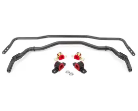 BMR Suspension Front and Rear Sway Bar Kit with Bushings Black Hammertone Ford Mustang 2015-2022