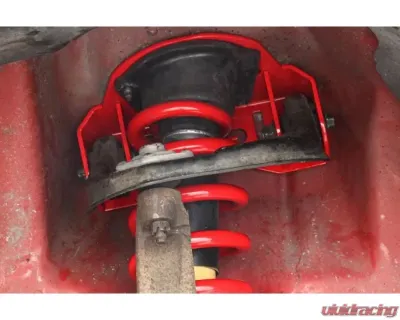 BMR Suspension Red Front Upper Adjustable Stock Shocks A-Arm Mount Chevrolet Camaro | Pontiac Firebird 1993-2002 - CAB342R