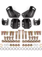 BMR Suspension Black Hammertone Rear Coilover Conversion Kit Adjustable Shock Mount w/o CAB Buick | Chevrolet | Oldsmobile | Pontiac 1964-1972                                     - CCK402H - Image 4