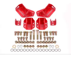 BMR Suspension Red Rear Coilover Conversion Kit Adjustable Shock Mount w/o CAB Buick | Chevrolet | Oldsmobile | Pontiac 1964-1972
