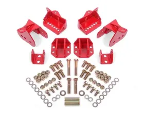 BMR Suspension Red Rear Coilover Conversion Kit Adjustable Shock Mount w/ CAB Buick | Chevrolet | Oldsmobile | Pontiac 1964-1972