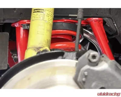 BMR Suspension Red Upper Coil Spring Seats Ford Mustang 1979-2004 - CSS730R