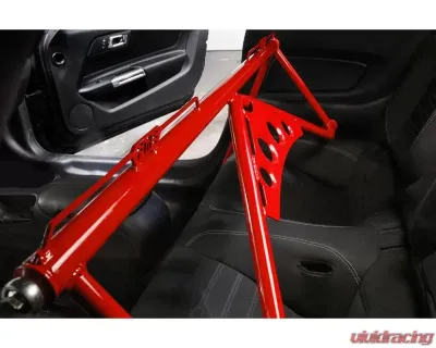 BMR Suspension Black Hammertone Harness Bar Ford Mustang 2015-2020 - HB760H