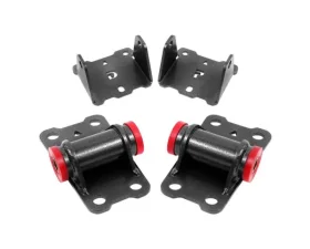 BMR Suspension Black Hammertone Upper And Lower Motor Mount Kit Chevrolet Camaro | Pontiac Firebird 1982-1992