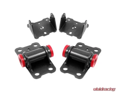 BMR Suspension Black Hammertone Upper And Lower Motor Mount Kit Chevrolet Camaro | Pontiac Firebird 1982-1992 - MM330H